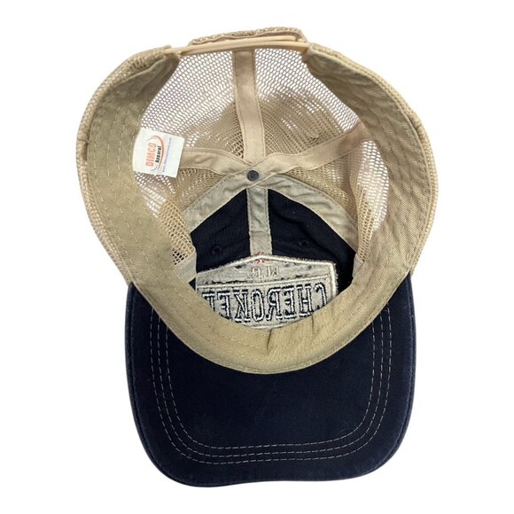 Dimco Apparel Cherokee Nation NC Trucker Hat Tan Mesh Snapback Baseball Cap - Picture 4 of 7